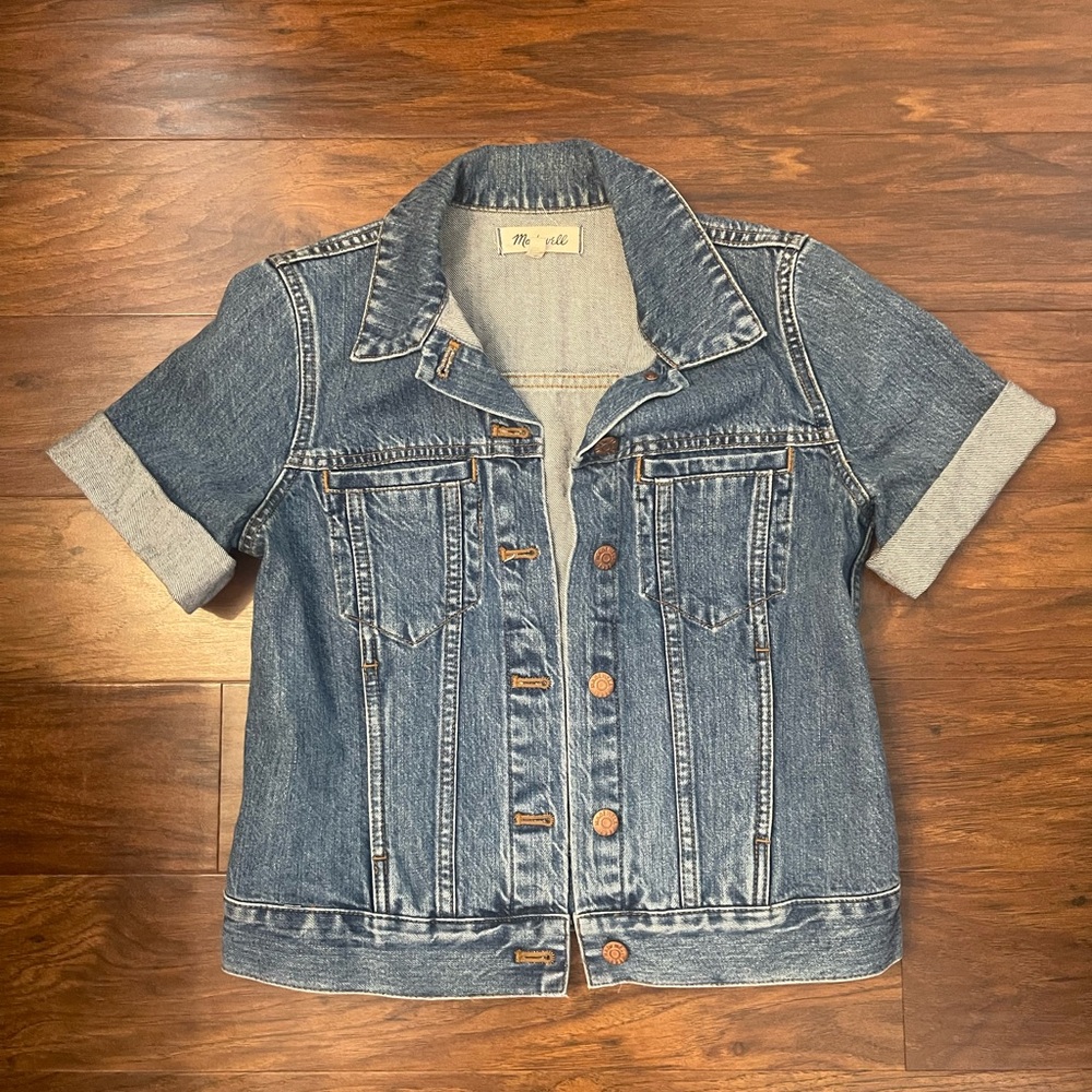 Madewell Short sleeve Denim Jacket Size S